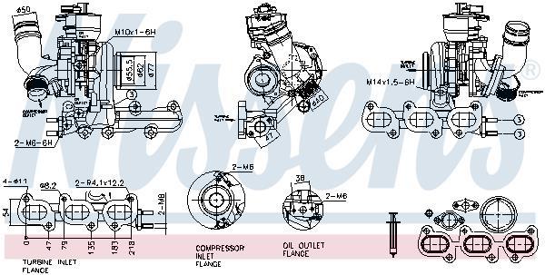 Turbocompresseur (Turbo) NISSENS ref. 93466