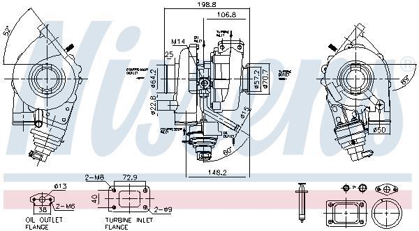 Turbocompresseur (Turbo) NISSENS 93467