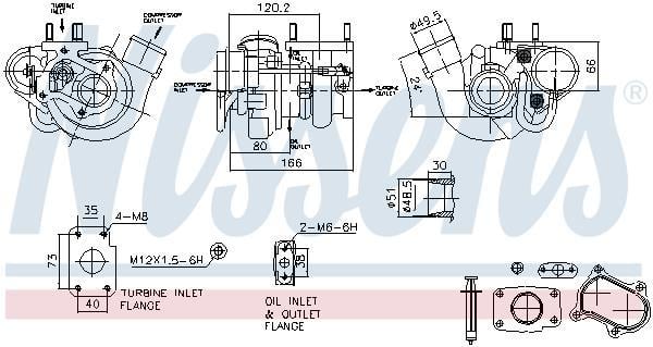 Turbocompresseur (Turbo) NISSENS ref. 93473