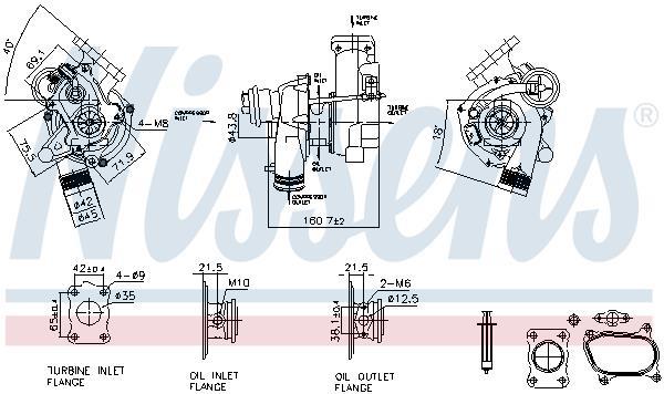 Turbocompresseur (Turbo) NISSENS ref. 93475