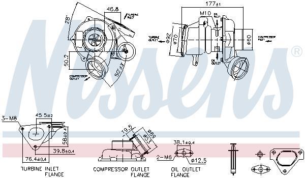 Turbocompresor NISSENS ref. 93480