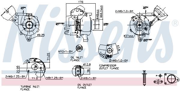 Turbocompresseur (Turbo) NISSENS ref. 93481