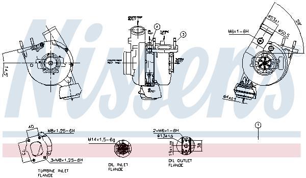 Turbocompresseur (Turbo) NISSENS ref. 93483