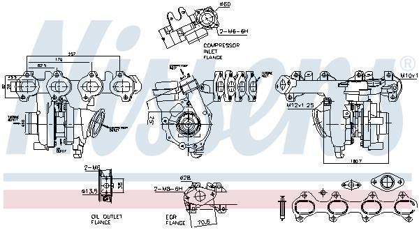 Turbocompressor NISSENS ref. 93487