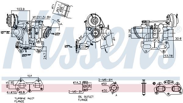 Turbocompresseur (Turbo) NISSENS ref. 93490