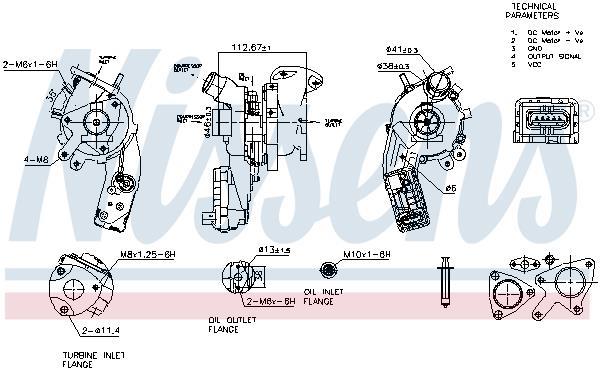 Turbocompresseur (Turbo) NISSENS ref. 93496