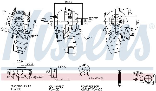Turbocompresor NISSENS ref. 93498