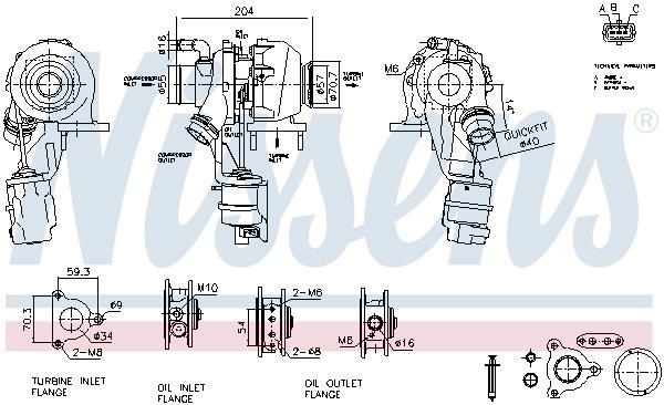 Turbocompresor NISSENS ref. 93509