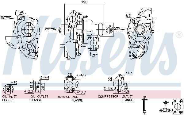 Turbocompresseur (Turbo) NISSENS ref. 93514