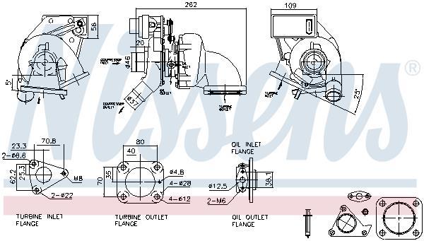 Turbocompresseur (Turbo) NISSENS ref. 93517