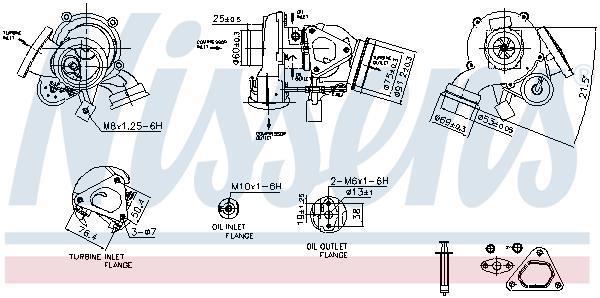 Turbocompresseur (Turbo) NISSENS ref. 93527