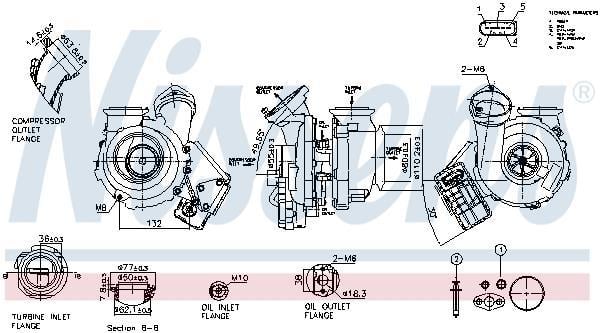 Turbocompresor NISSENS ref. 93531