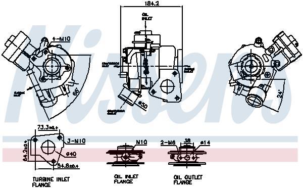 Turbocompresseur (Turbo) NISSENS ref. 93536