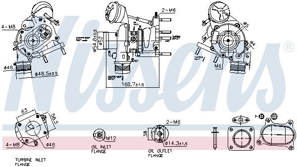 Turbocompresseur (Turbo) NISSENS ref. 93537