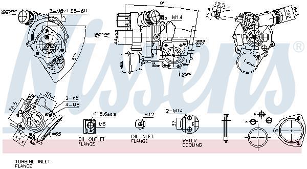 Turbocompresseur (Turbo) NISSENS ref. 93557