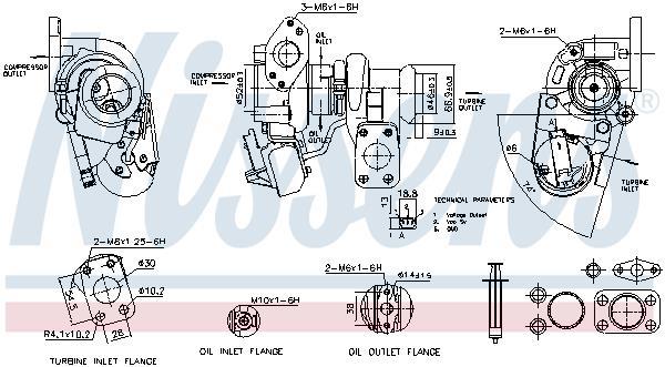 Turbocompresseur (Turbo) NISSENS ref. 93559