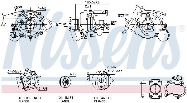 Turbocompressor NISSENS ref. 93611