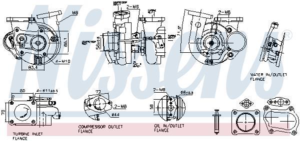 Turbocompresseur (Turbo) NISSENS ref. 93613