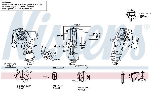 Turbocompresseur (Turbo) NISSENS ref. 93625