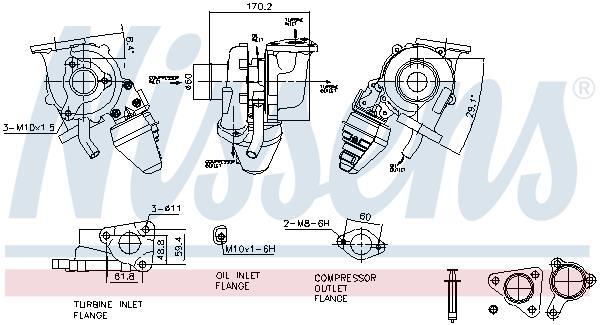 Turbocompresor NISSENS ref. 93629