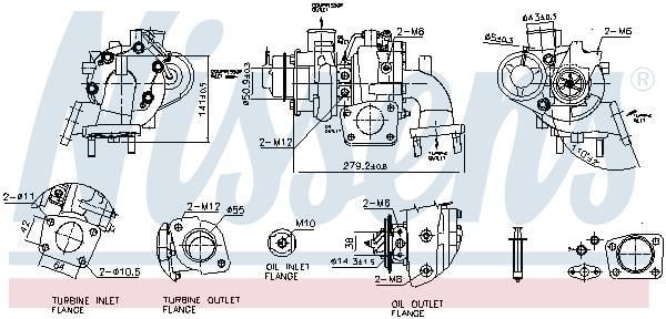 Turbocompresseur (Turbo) NISSENS ref. 93642
