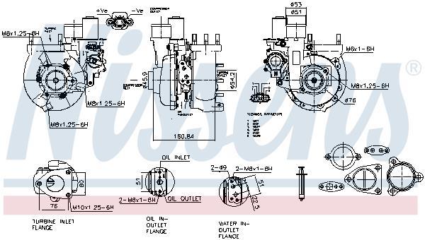 Turbocompresseur (Turbo) NISSENS ref. 93643