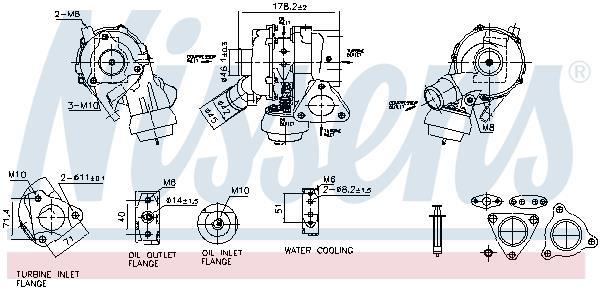 Turbocompresseur (Turbo) NISSENS ref. 93668