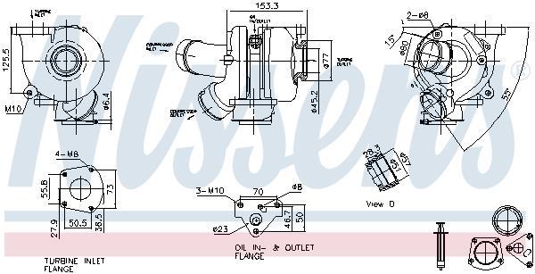 Turbocompresseur (Turbo) NISSENS ref. 93729