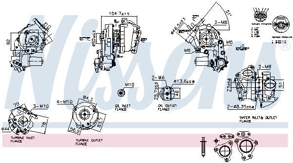 Turbocompresseur (Turbo) NISSENS ref. 93770