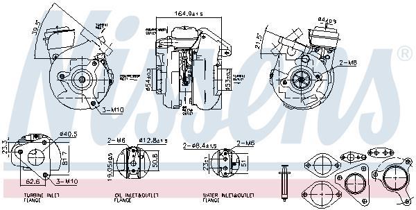 Turbocompresseur (Turbo) NISSENS ref. 93779