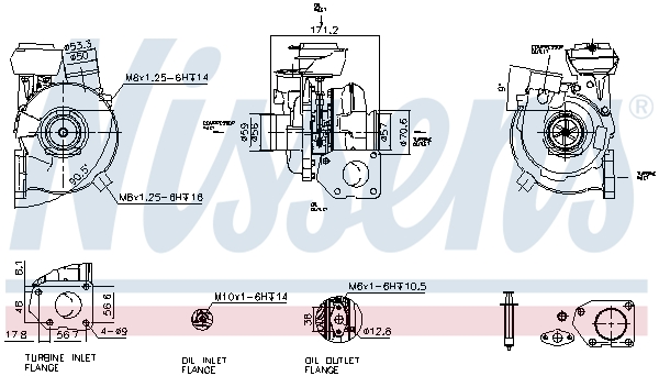 Turbocompresseur (Turbo) NISSENS ref. 93793