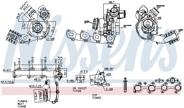 Turbocompresseur (Turbo) NISSENS ref. 93816