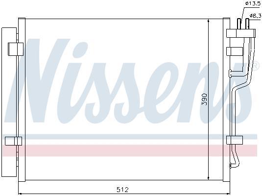 Condenseur, climatisation (Radiateur de climatisation) NISSENS ref. 940007