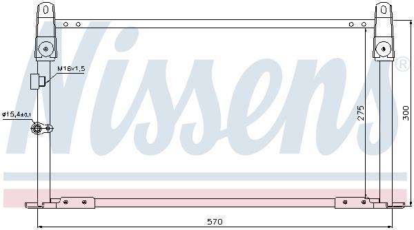 Condenseur, climatisation (Radiateur de climatisation) NISSENS ref. 940018