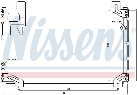 Condenseur, climatisation (Radiateur de climatisation) NISSENS ref. 940020
