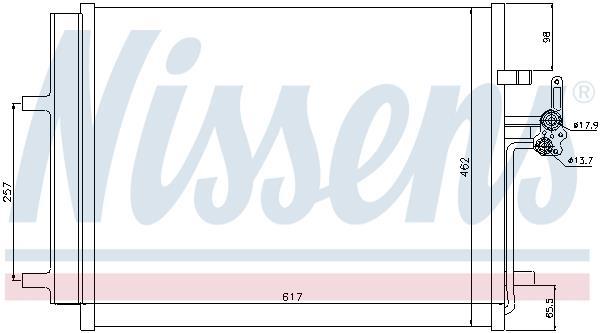 Condenseur, climatisation (Radiateur de climatisation) NISSENS ref. 940043