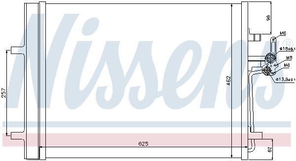 Condenseur, climatisation (Radiateur de climatisation) NISSENS ref. 940044