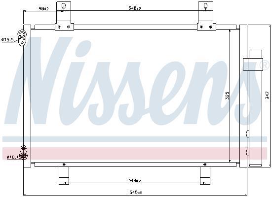 Condenseur, climatisation (Radiateur de climatisation) NISSENS 940057