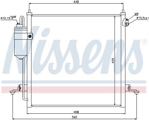 Condenseur, climatisation (Radiateur de climatisation) NISSENS 940068