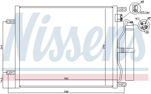 Condenseur, climatisation (Radiateur de climatisation) NISSENS 940070