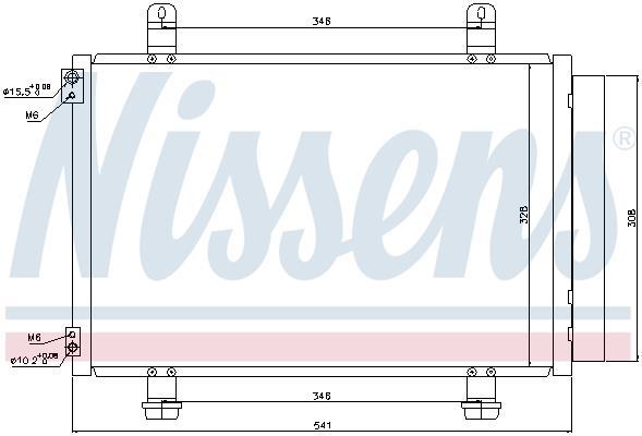 Condenseur, climatisation (Radiateur de climatisation) NISSENS ref. 940079