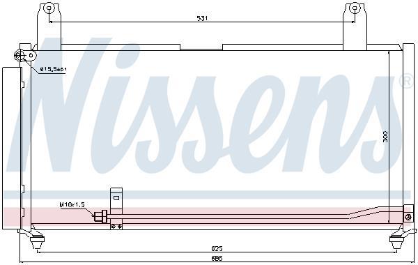 Condenseur, climatisation (Radiateur de climatisation) NISSENS 940080