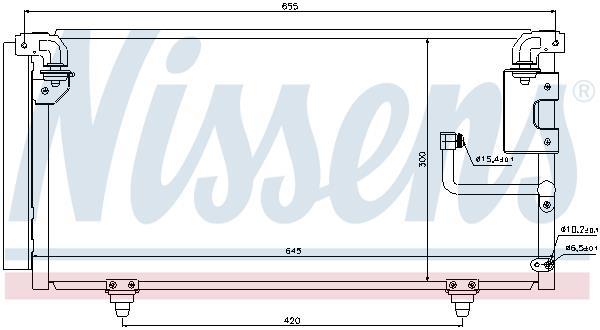 Condenseur, climatisation (Radiateur de climatisation) NISSENS 940091