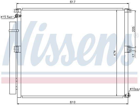 Condensador de climatização NISSENS ref. 940106