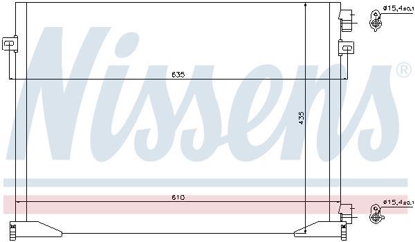 Condensador, aire acondicionado NISSENS ref. 940109