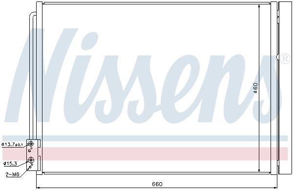Condensador, aire acondicionado NISSENS ref. 940110