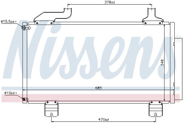 Condenseur, climatisation (Radiateur de climatisation) NISSENS 940114