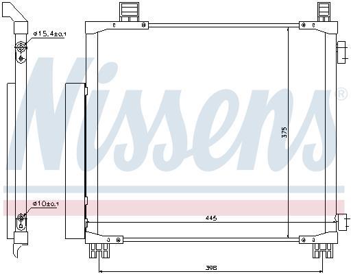 Condensador, aire acondicionado NISSENS ref. 940136