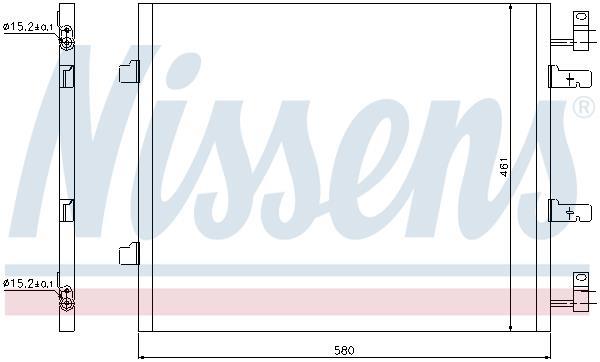 Condenseur, climatisation (Radiateur de climatisation) NISSENS ref. 940147