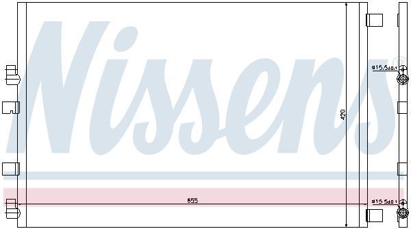 Condenseur, climatisation (Radiateur de climatisation) NISSENS ref. 940152